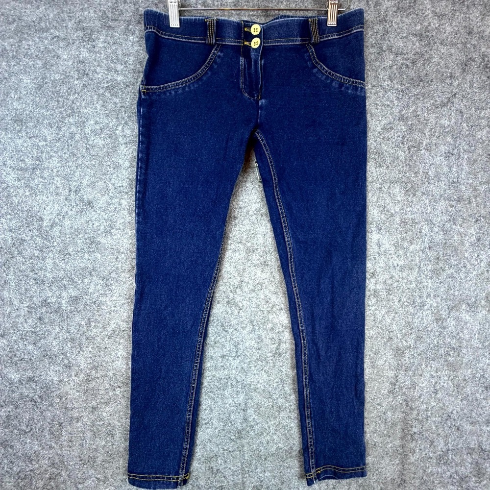Freddy Wr Up Jeans Women 6 Blue Dark Jegging Denim Stretch Skinny Fit Low Rise